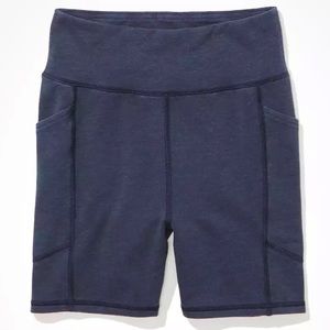 American Eagle Fleece Highest Waist Pocket Midi 5” Bike Short